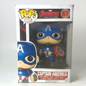 CAPTAIN AMERICA Funko Pop Marvel 67 Vinyl Bobble-Head Avengers Age of Ultron